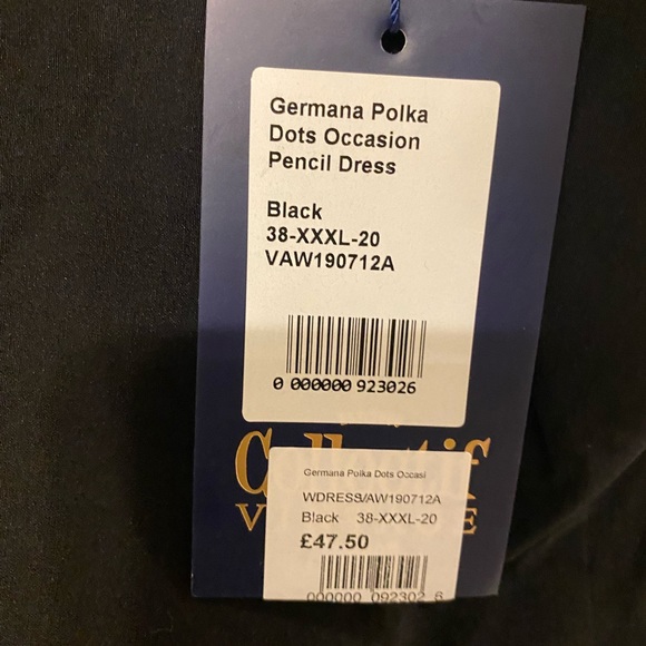 NWT Germana Polka Dots Occasion Pencil Dress - Picture 7 of 11